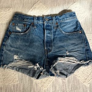 Levi’s 501 Distressed Jean Shorts